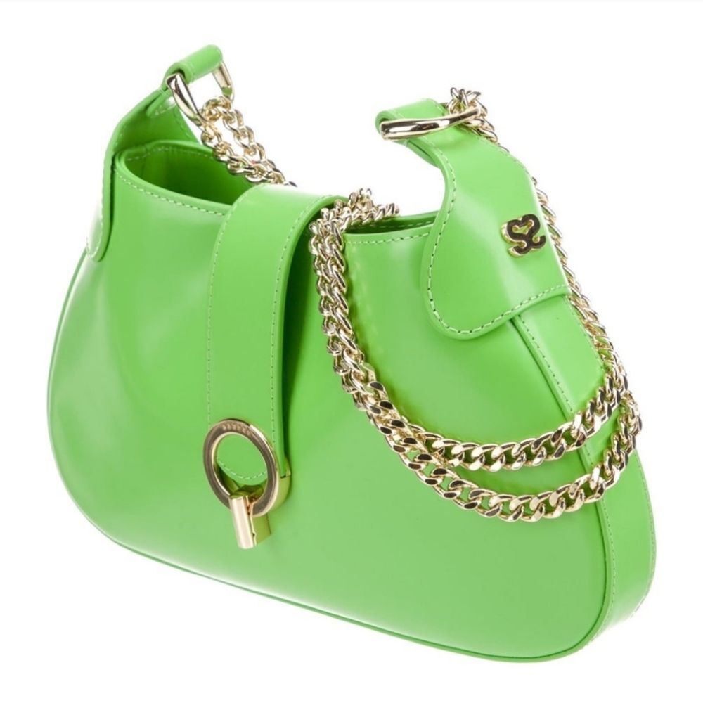 NWT Sandro Sweet Janet Chain Bag Vert Pomme Apple Green